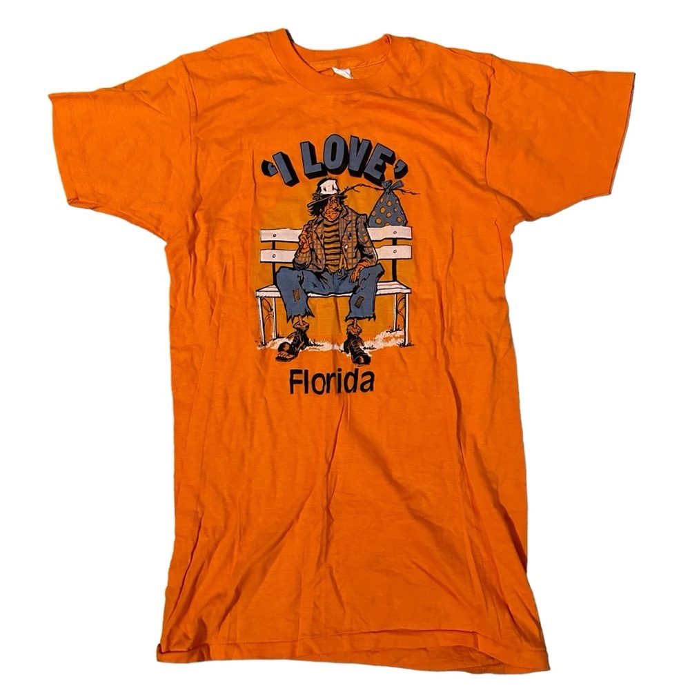 Vintage ‘I love Florida’ Orange Single Stitch T Shirt